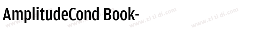 AmplitudeCond Book字体转换